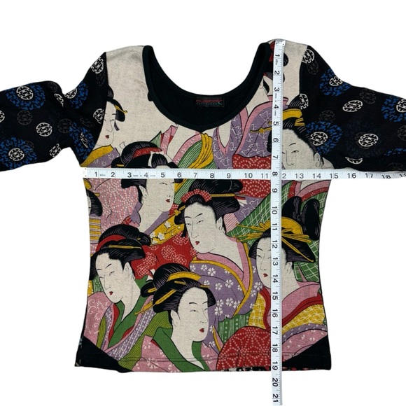 Custo Barcelona Long Sleeve Geisha Paisley Print Small - Picture 4 of 14